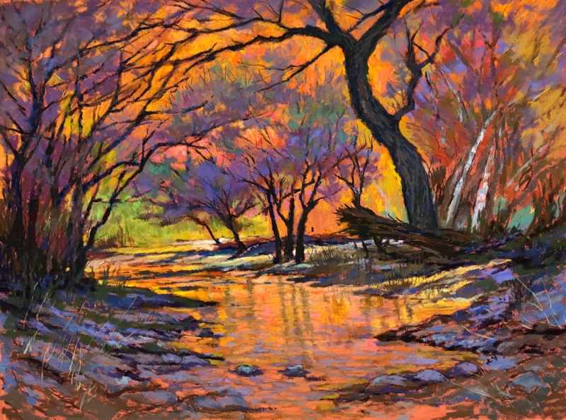 Oak Creek Sedona AZ by artist Mike Etie